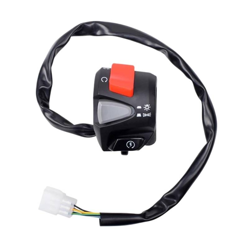 JIOEWS Motorrad Schalter Control 7/8 "22mm Universal Motorrad Lenker Control Schalter Überholen Licht Horn Starter Blinker Nebel Licht Für PCX Schalterelement(2) von JIOEWS