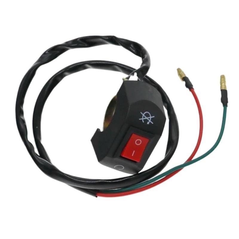 JIOEWS Motorrad Schalter Control 7/8" Motorrad 2,2 cm Lenkerzubehör Unabhängiger Scheinwerferschalter/EIN-AUS Griffschalter Motorrad von JIOEWS