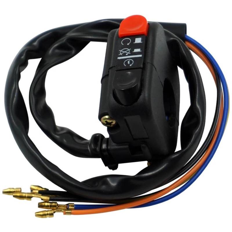 JIOEWS Motorrad Schalter Control Lenker Motorrad Halterung Start Stop Auf Aus Taste Seite Rechts Schalter ATV Motorrad Zubehör Motorrad Teile Schalterelement(2) von JIOEWS