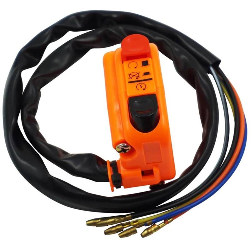 JIOEWS Motorrad Schalter Control Lenker Motorrad Halterung Start Stop Auf Aus Taste Seite Rechts Schalter ATV Motorrad Zubehör Motorrad Teile Schalterelement(5) von JIOEWS