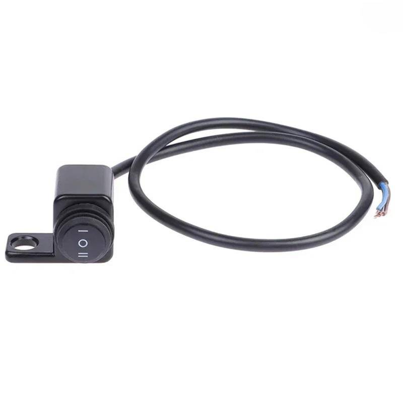 JIOEWS Motorrad Schalter Control Modifizierte Motorradschalter, Kunststoff-Rückspiegelsockel, Scheinwerfer, Scheinwerfer, Doppelt Blinkende Multifunktionsschalter Schalterelement(2) von JIOEWS