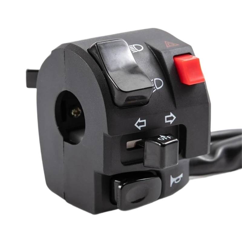 JIOEWS Motorrad Schalter Control Motorrad 7/8 "Lenker Hupe Taste Blinker Nebel Licht Controller Schalter Blitz Für CBR1000RR Schalterelement(Left) von JIOEWS