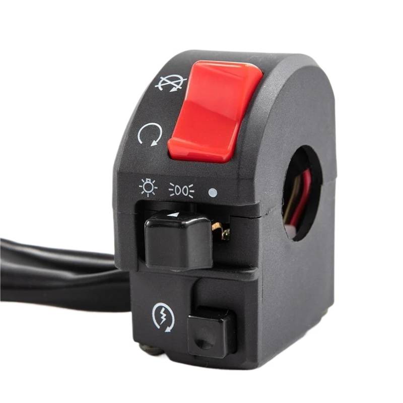 JIOEWS Motorrad Schalter Control Motorrad 7/8 "Lenker Hupe Taste Blinker Nebel Licht Controller Schalter Blitz Für CBR1000RR Schalterelement(Right) von JIOEWS