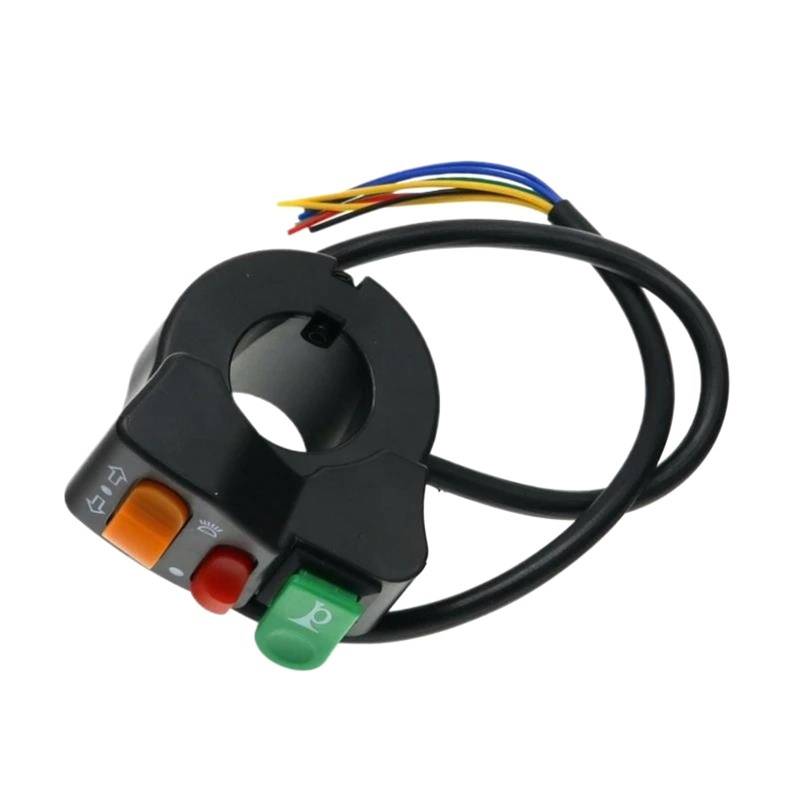 JIOEWS Motorrad Schalter Control Motorrad 7/8 Lenker Schalter Motorbke Roller Horn Blinker Kopf Licht Strahl Töten Schalter E-Bike Für Suzuki Griffschalter Motorrad von JIOEWS