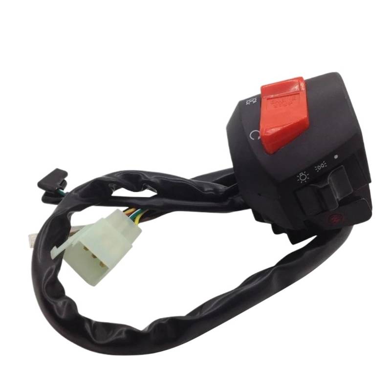 JIOEWS Motorrad Schalter Control Motorrad Blinkerschalter Motorrad Horn Steuerknopf Für CB400 1992-1998 Griffschalter Motorrad(4) von JIOEWS