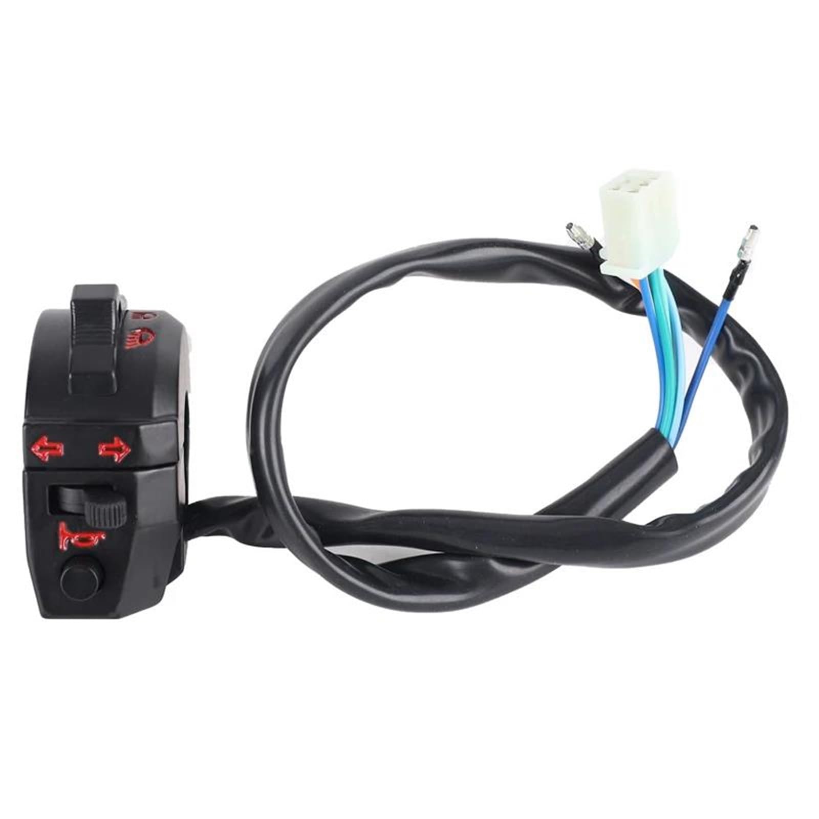 JIOEWS Motorrad Schalter Control Motorrad Griff Bar Links Rechts Control Schalter Horn Blinker Scheinwerfer Elektrische Start Für XL XR 250 400 600 Schalterelement(2) von JIOEWS