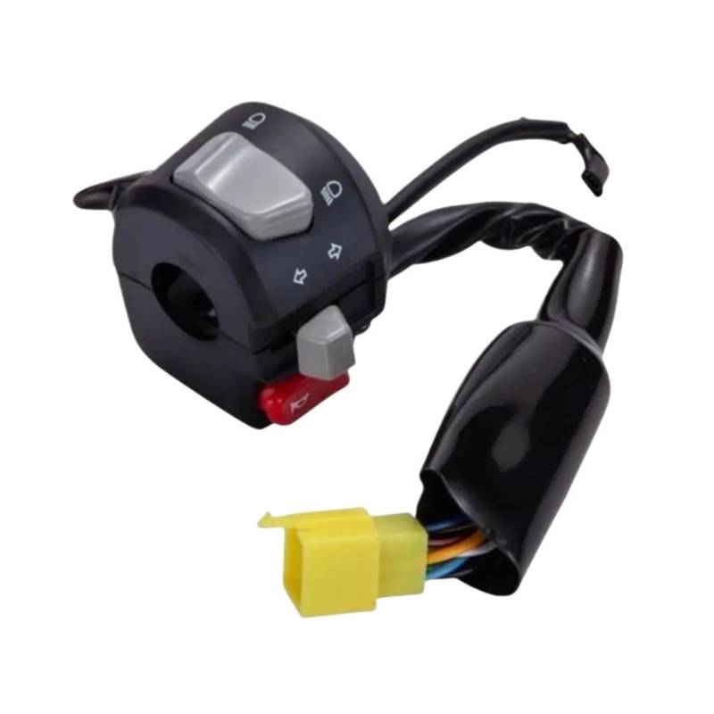 JIOEWS Motorrad Schalter Control Motorrad Griff Bar Schalter Control Licht Schalter Anzeige Für Suzuki Für Haojue DR150 DR160 DR 150cc 160cc HJ150-10 Schalterelement(3) von JIOEWS