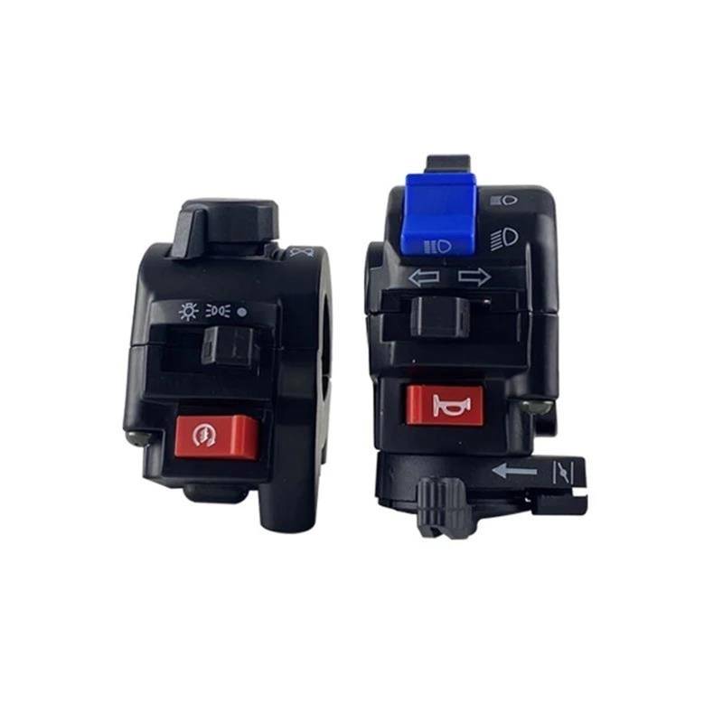 JIOEWS Motorrad Schalter Control Motorrad Griff Block Schalter Rechts Und Links Lenker Scheinwerfer Töten Schalter Montage Für Storm Prince 150 Geändert Teile Schalterelement(2) von JIOEWS