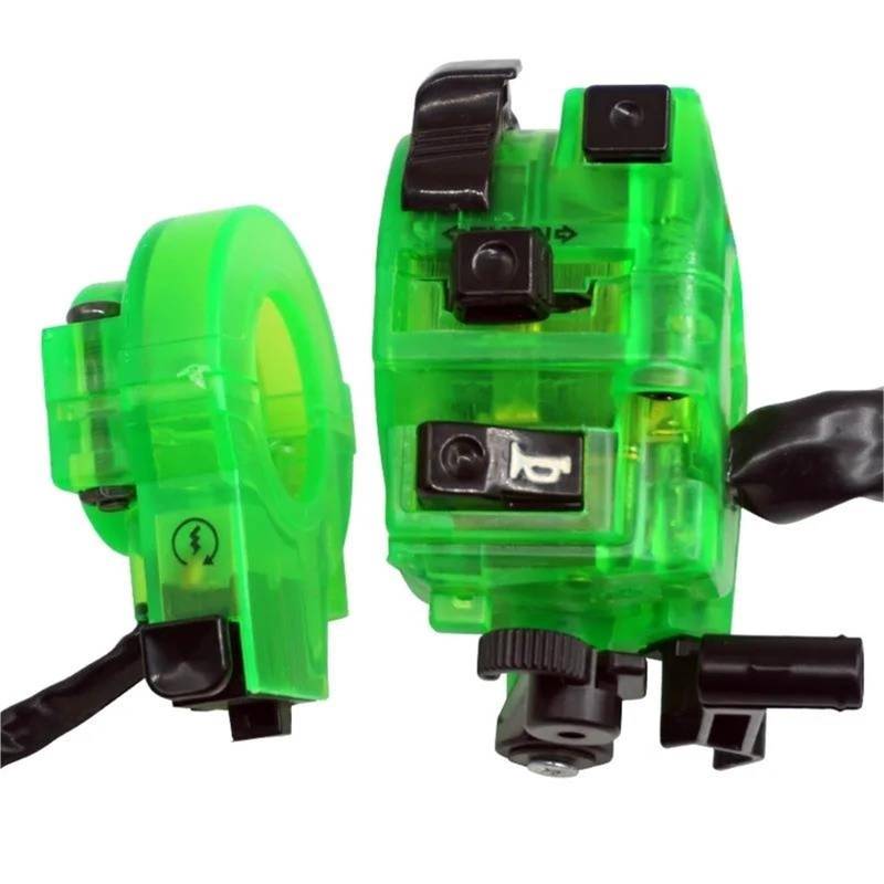 JIOEWS Motorrad Schalter Control Motorrad-Lenker-Kombinationsschalter Mit Helltransparenter Farbe, Dirt Bike Tuning-Zubehör Griffschalter Motorrad(3) von JIOEWS