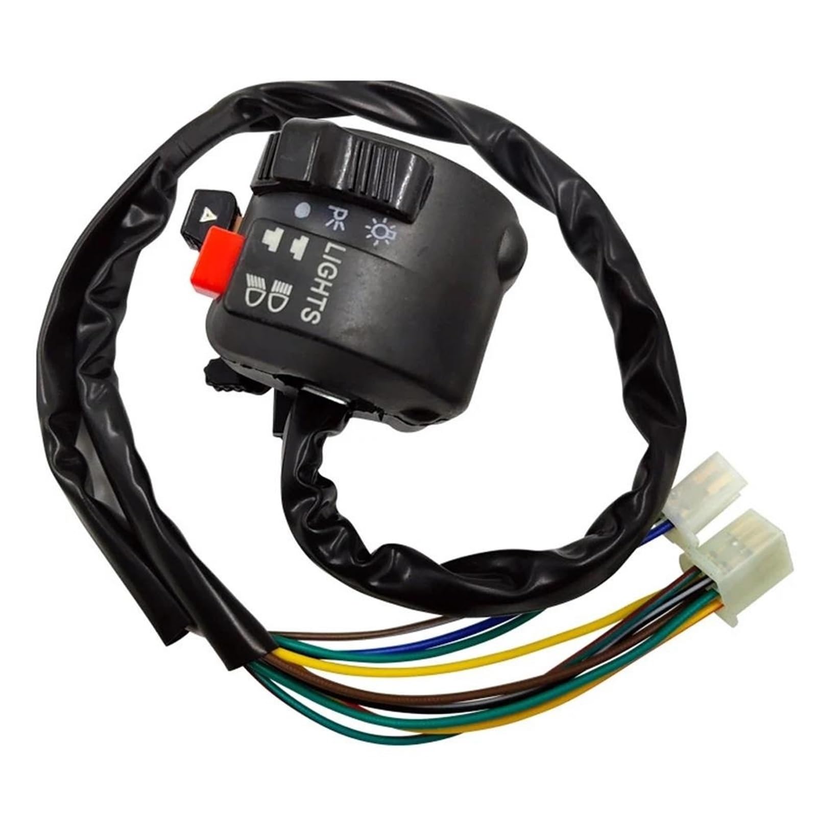 JIOEWS Motorrad Schalter Control Motorrad Lenker Schalter Montage Multi-Funktion Linken Blinker Horn Start Choke Starter Schalter Für 7/8 "22mm ATV/Quad Schalterelement JIOEWS Motorrad Schalter Control Motorrad Lenker Schalter Montage Multi-Funktion Linken Blinker Horn Start Choke Starter Schalter Für 7/8 "22mm ATV/Quad Schalterelement von JIOEWS
