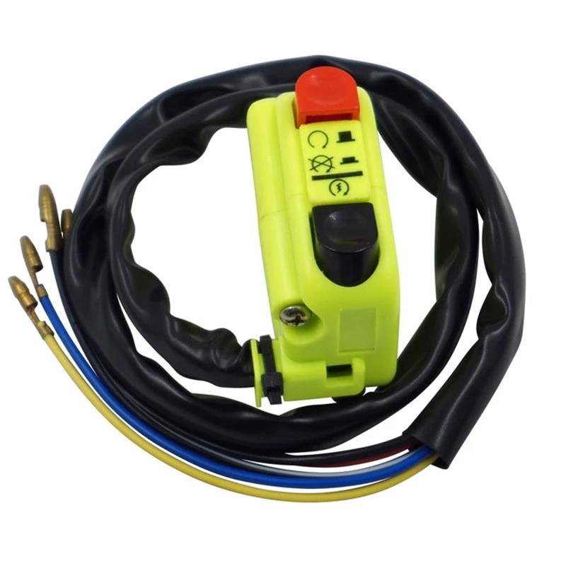 JIOEWS Motorrad Schalter Control Motorrad-Lenkerschalter, Flammenausschalter, Starter-Scheinwerfer-Doppelblitzschalter, Universelles ATV-Tuning-Zubehör Schalterelement(4) von JIOEWS