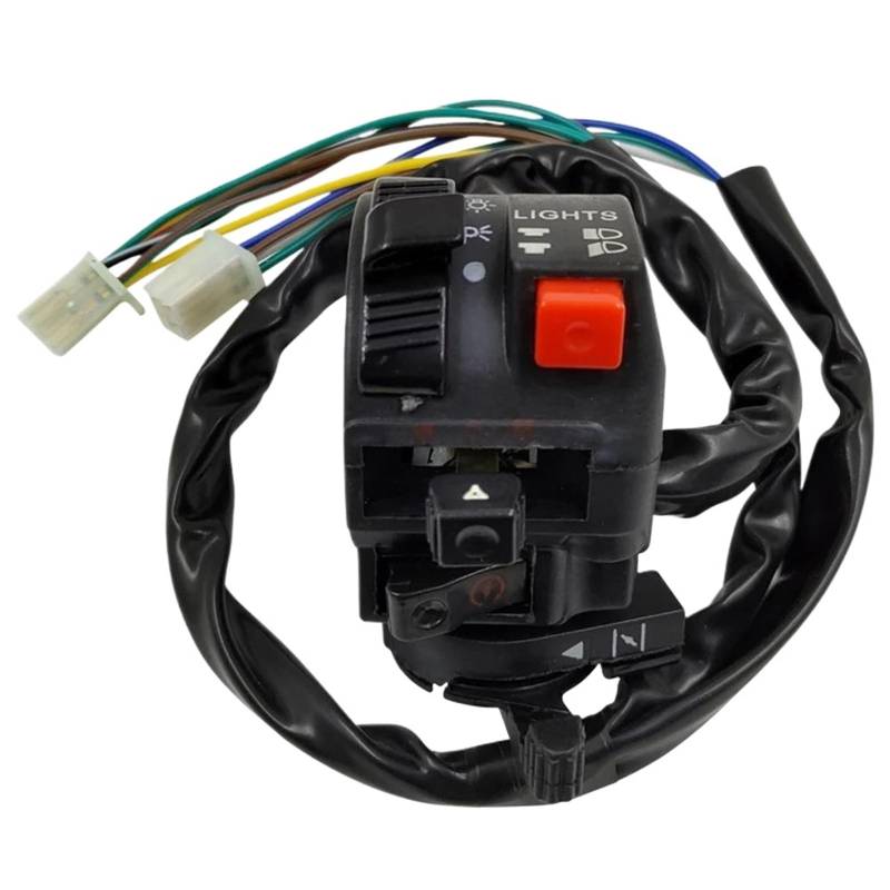 JIOEWS Motorrad Schalter Control Motorrad-Lenkerschalter, Linker Blinker, Hupe, Start-Choke-Starterschalter, Motorradzubehör Griffschalter Motorrad von JIOEWS