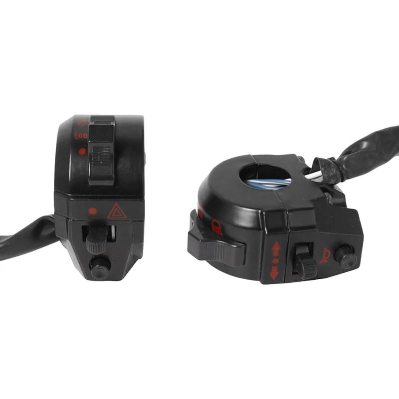 JIOEWS Motorrad Schalter Control Motorrad-Lenkerschalter/8 Zoll 22 Mm Griffschalter Motorrad von JIOEWS