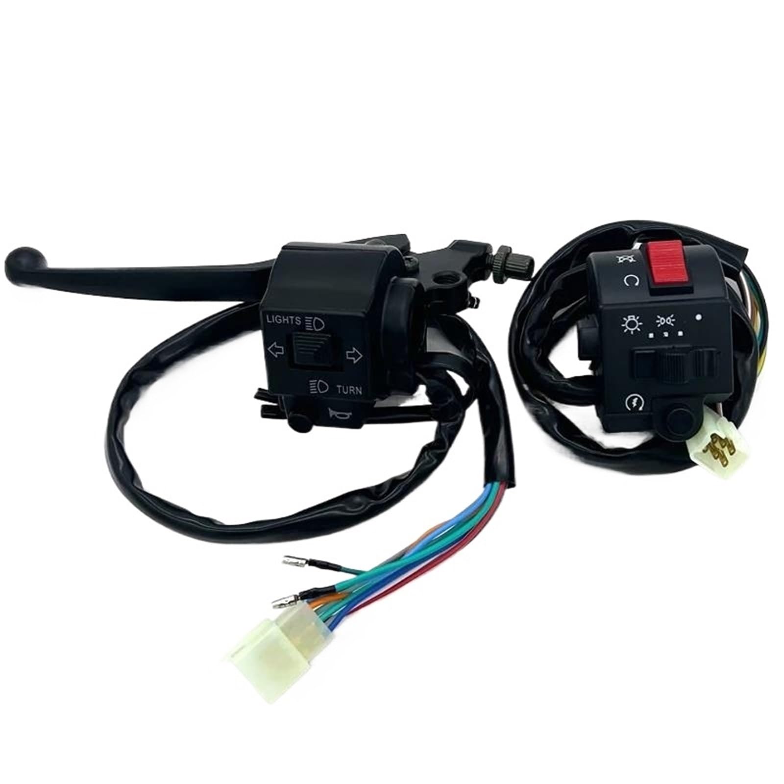 JIOEWS Motorrad Schalter Control Motorrad Links Rechts Schalter Hupe Taste Blinker Elektrische Nebel Lampe Licht Start Lenker Controller Schalter Griffschalter Motorrad JIOEWS Motorrad Schalter Control Motorrad Links Rechts Schalter Hupe Taste Blinker Elektrische Nebel Lampe Licht Start Lenker Controller Schalter Griffschalter Motorrad von JIOEWS