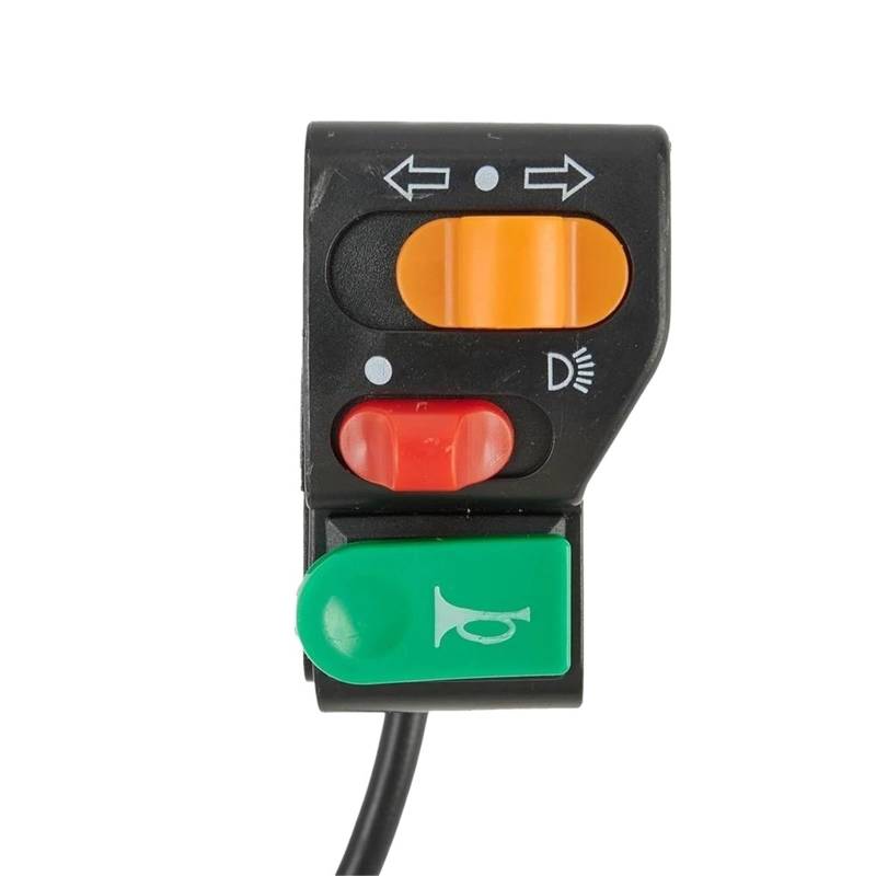 JIOEWS Motorrad Schalter Control Motorrad Roller Lenker 3 In 1 AUF-Off Schalter Für Scheinwerfer Blinker Hupe Universal Für 7/8'' 22mm Durchmesser Schalterelement von JIOEWS