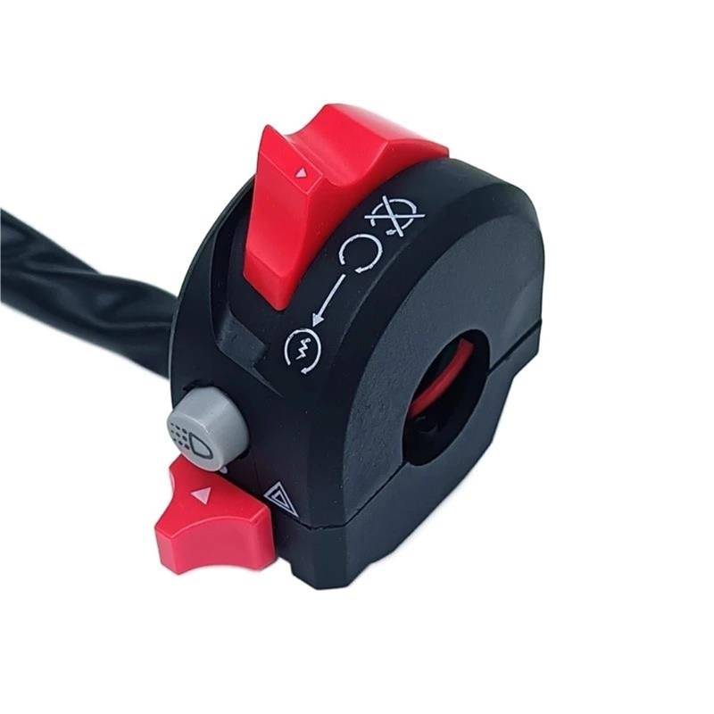JIOEWS Motorrad Schalter Control Motorrad-Schalter, Motorrad-Scheinwerfer, Blinkendes Warnlicht, Start/Kill-Bar, Controller-Schalter Griffschalter Motorrad von JIOEWS