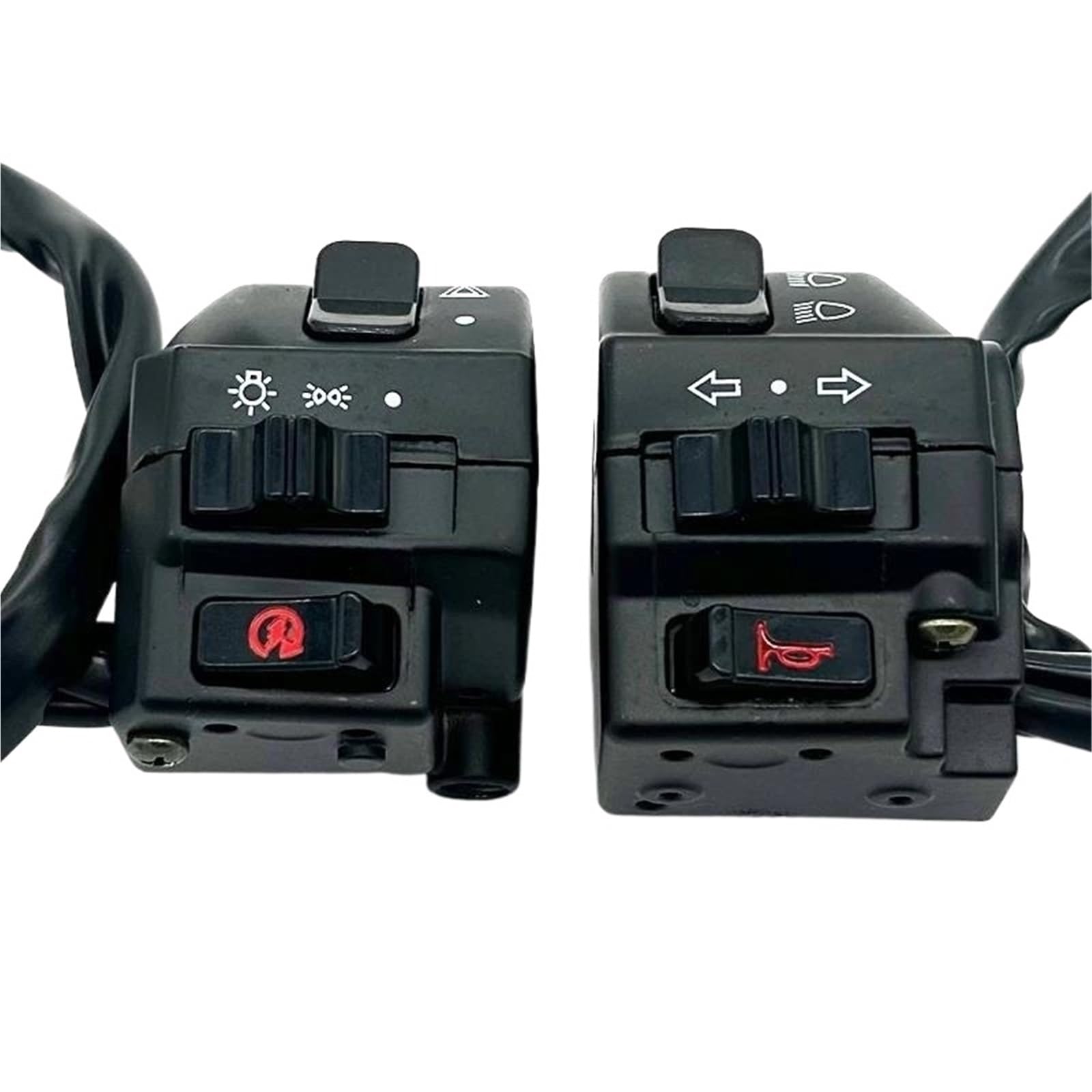 JIOEWS Motorrad Schalter Control Motorrad Schalter Lenker Motorrad Hupe Blinker Scheinwerfer Steuertasten ATV Schalterelement JIOEWS Motorrad Schalter Control Motorrad Schalter Lenker Motorrad Hupe Blinker Scheinwerfer Steuertasten ATV Schalterelement von JIOEWS