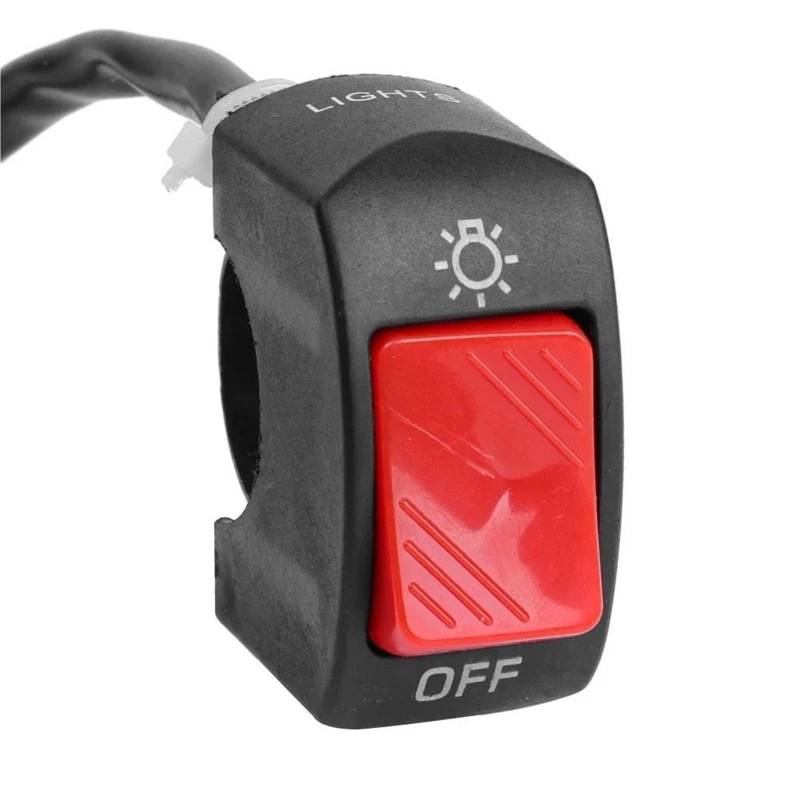 JIOEWS Motorrad Schalter Control Motorrad Schalter ON Off Control Button Lenker Halterung Scheinwerfer Signal Lampe Control Modifizierte Schalter Zubehör Griffschalter Motorrad(5) von JIOEWS