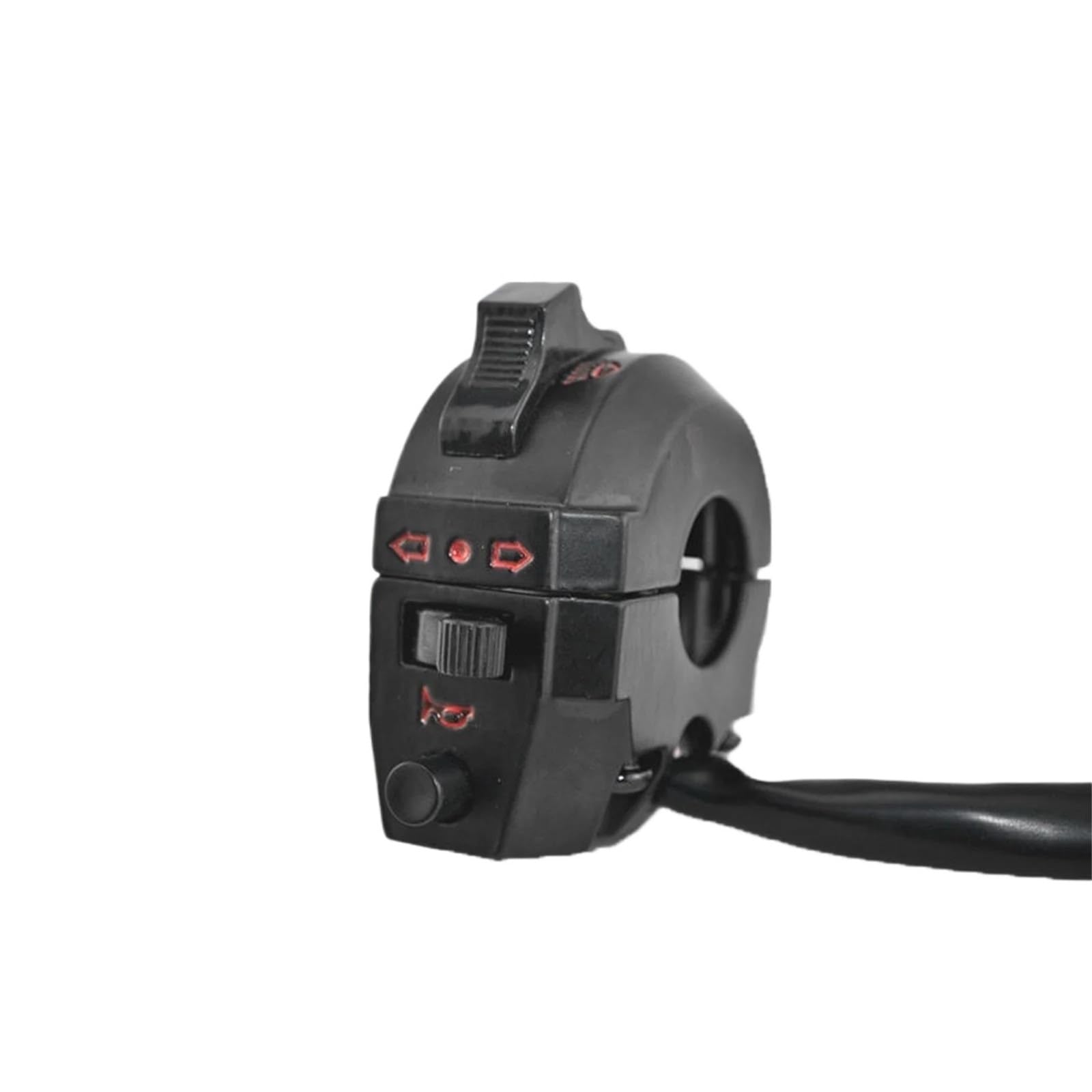 JIOEWS Motorrad Schalter Control Motorrad Schwarz Dual Sport Linken Schalter Licht Blinker Horn Hohe Abblendlicht Für XL XR 75 100 250 500R Transalp 600 XR600 Griffschalter Motorrad von JIOEWS