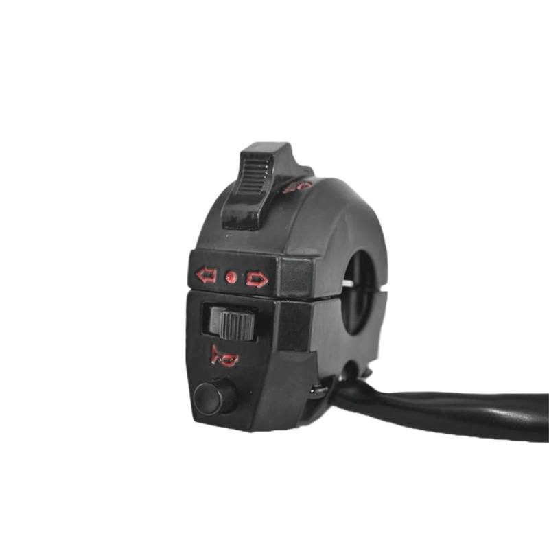 JIOEWS Motorrad Schalter Control Motorrad Schwarz Dual Sport Linken Schalter Licht Blinker Horn Hohe Abblendlicht Für XL XR 75 100 250 500R Transalp 600 XR600 Griffschalter Motorrad von JIOEWS