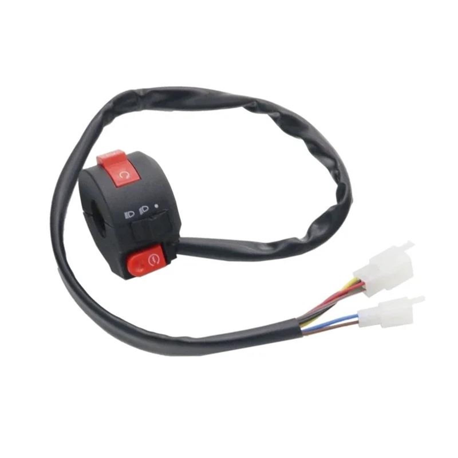 JIOEWS Motorrad Schalter Control Motorrad Universal 22MM Lenker Schalter Drehen Licht Scheinwerfer Start Tasten ATV Motorrad Controller Schalter Schalterelement JIOEWS Motorrad Schalter Control Motorrad Universal 22MM Lenker Schalter Drehen Licht Scheinwerfer Start Tasten ATV Motorrad Controller Schalter Schalterelement von JIOEWS