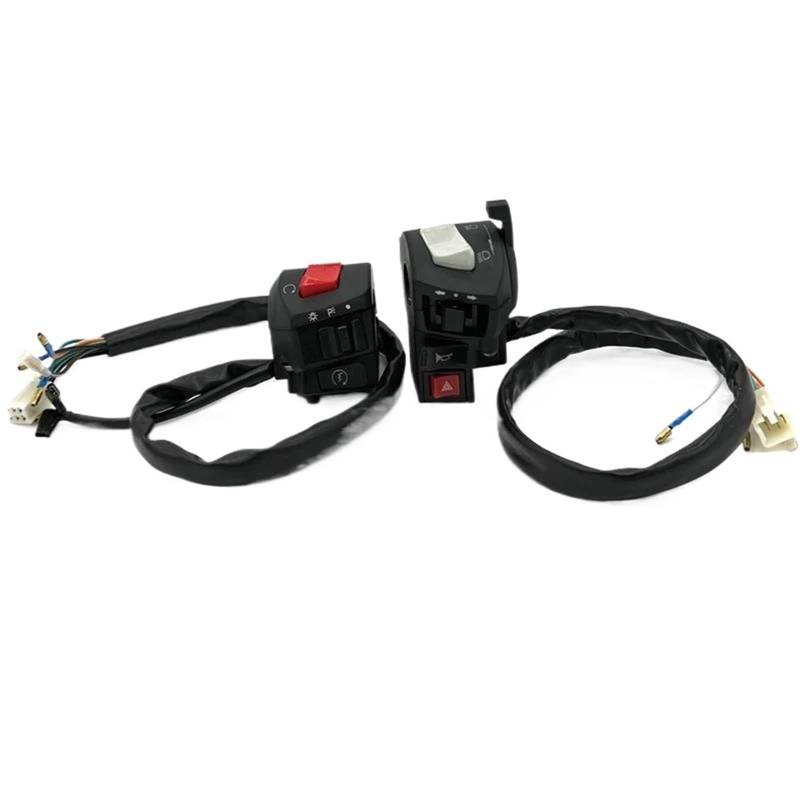JIOEWS Motorrad Schalter Control Motorradschalter, Notblinker, Hupe, Blinker, Elektrostart, Lenker-Controller-Taste Griffschalter Motorrad von JIOEWS