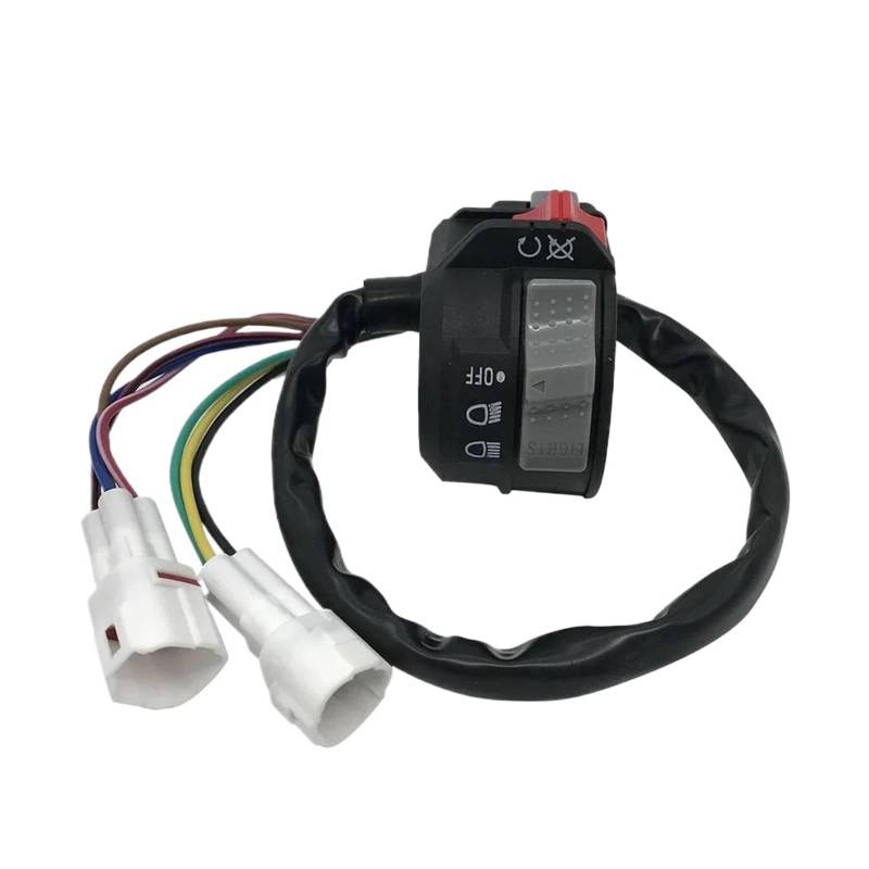 JIOEWS Motorrad Schalter Control On Off Run Start Stop Scheinwerferschalter Für Ya&ma&ha Für Raptor 250 2008–2013 Schalterelement von JIOEWS