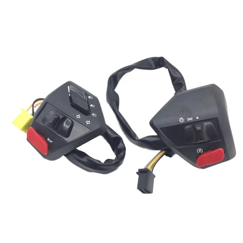 JIOEWS Motorrad Schalter Control Original Motorrad Roller Lenker Blinker Horn Switch Control Für Haojue VR150 150cc HJ150T-19 Aftermarket Teile Schalterelement(4) von JIOEWS