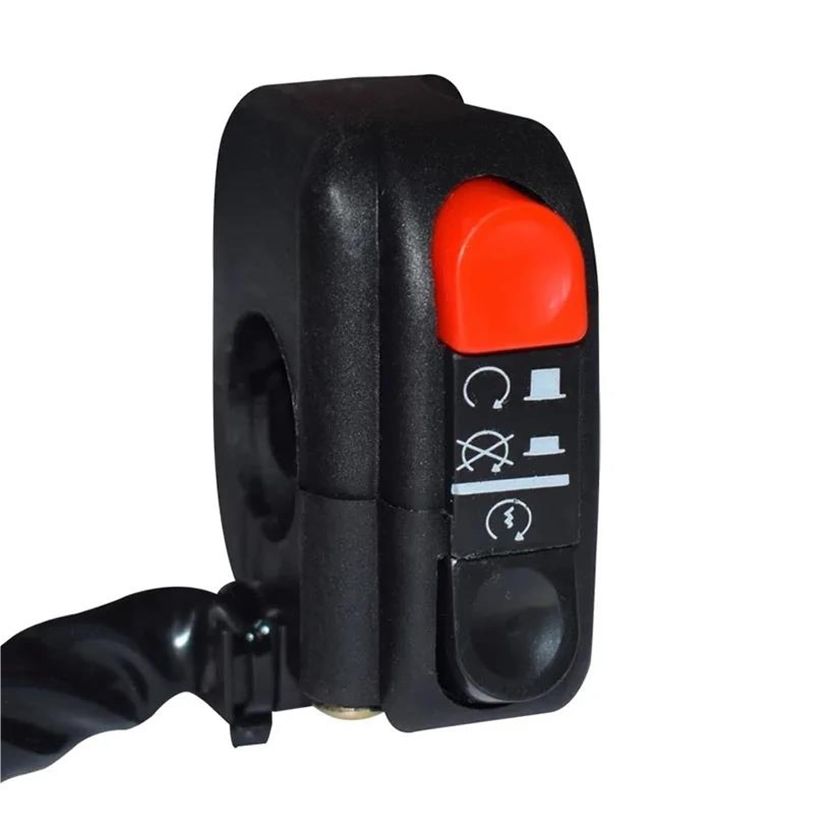 JIOEWS Motorrad Schalter Control Universal 1pc Motorrad ATV 7/8 "Lenker Montieren SwitchStart Stop Kill On Off Taste Seite Rechts Schalter Schalterelement JIOEWS Motorrad Schalter Control Universal 1pc Motorrad ATV 7/8 "Lenker Montieren SwitchStart Stop Kill On Off Taste Seite Rechts Schalter Schalterelement von JIOEWS