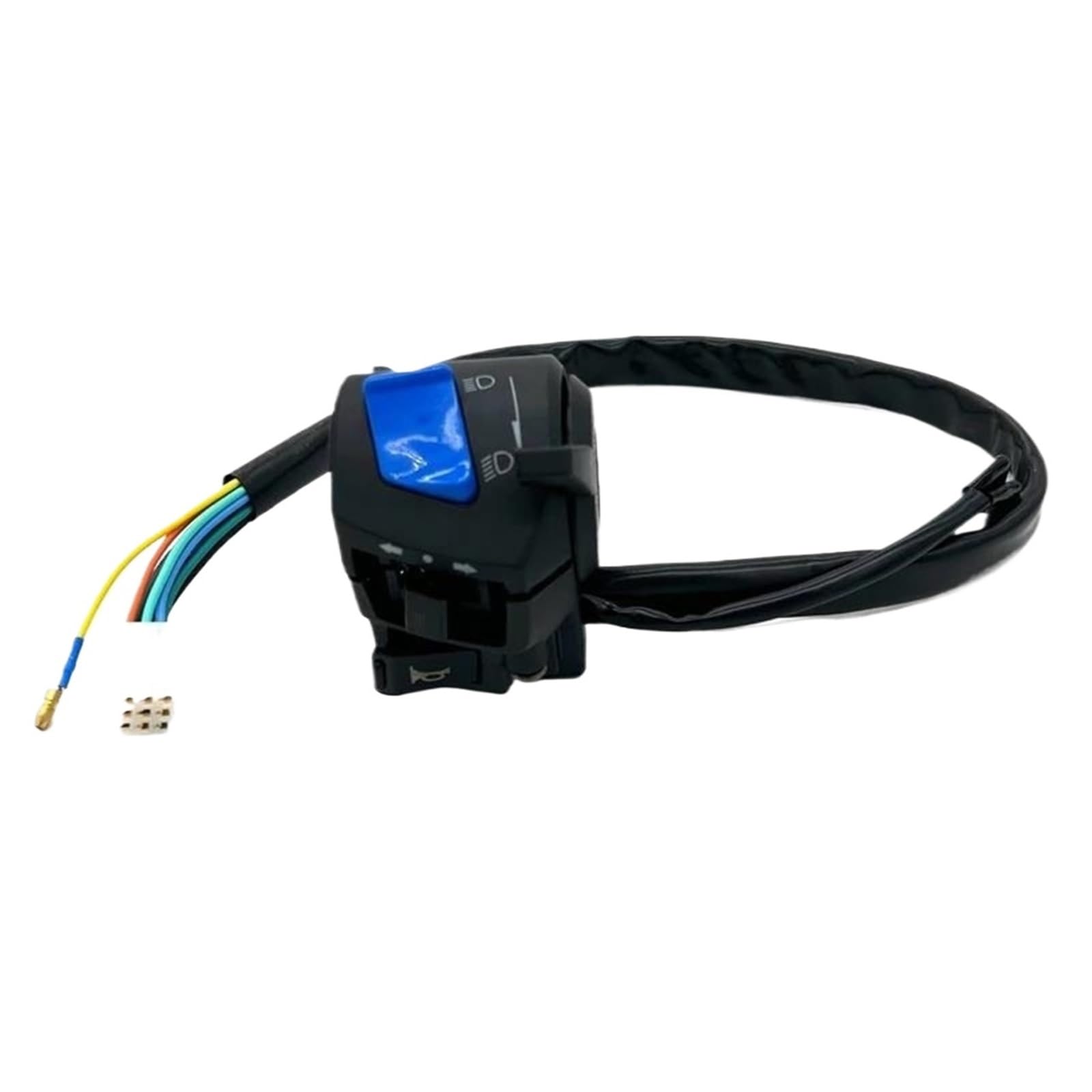 JIOEWS Motorrad Schalter Control Universal 22mm Motorrad Lenker Schalter Mit Choke Scheinwerfer Horn Blinker Elektrische Start Lenker Controller Taste Schalterelement(3) von JIOEWS