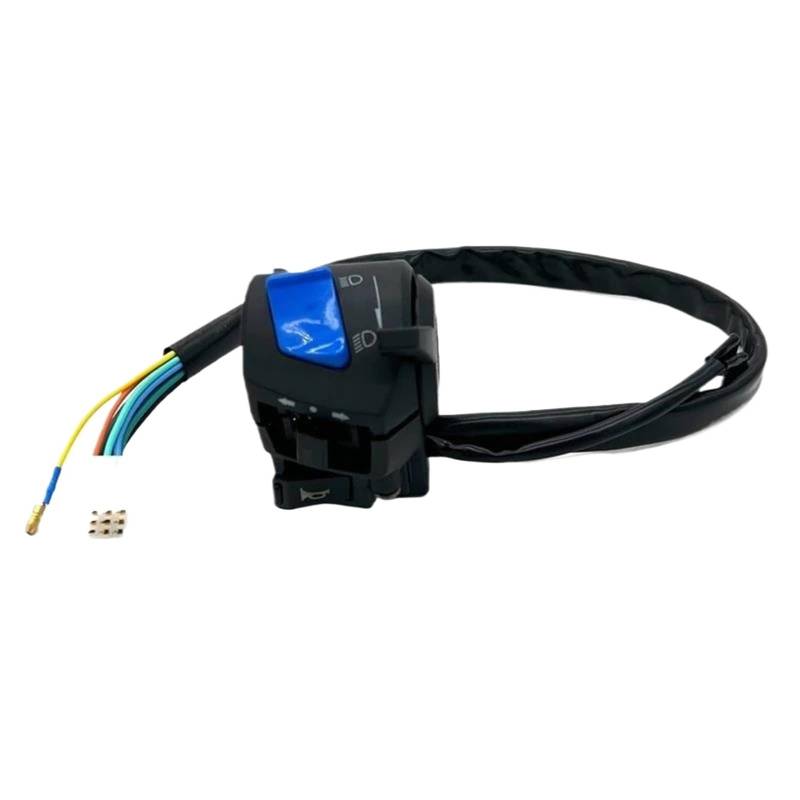 JIOEWS Motorrad Schalter Control Universal 22mm Motorrad Lenker Schalter Mit Choke Scheinwerfer Horn Blinker Elektrische Start Lenker Controller Taste Schalterelement(3) von JIOEWS