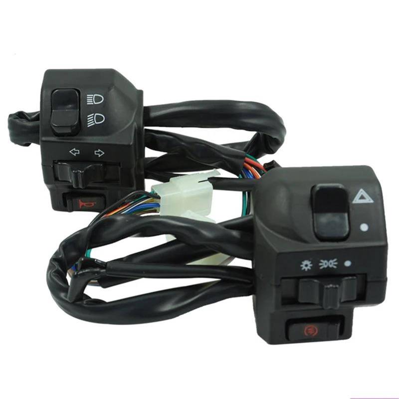 JIOEWS Motorrad Schalter Control Universal 7/8 "22 MM Motorrad Schalter Lenker Motorrad Horn Blinker Scheinwerfer Steuertasten Griffschalter Motorrad von JIOEWS