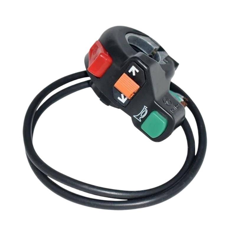 JIOEWS Motorrad Schalter Control Universal Motorrad Motorrad 22mm 7/8 "Schalter EIN/Aus Horn Scheinwerfer Blinker Push Button Lenker Control Schalter Griffschalter Motorrad von JIOEWS