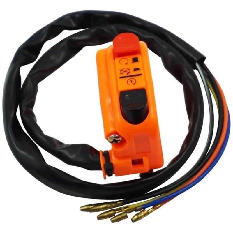 JIOEWS Motorrad Schalter Control Universal Start Stop On Off-Taste Lenker Motorrad Halterung Seite Rechts Schalter ATV Motorrad Zubehör Teile Schalterelement(4) von JIOEWS