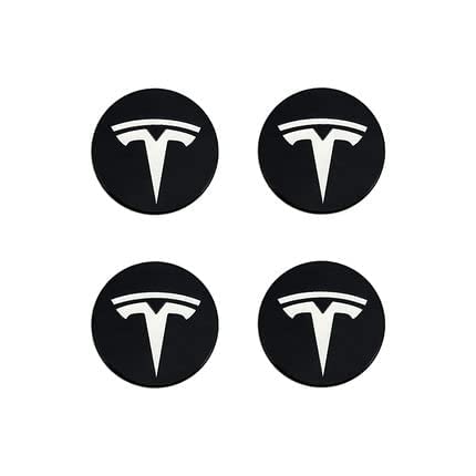 4 Stück Nabendeckel für Tesla Model S X 3 64mm, Radnabenkappen Auto Radnabenabdeckung Ersatzteil Wasserdicht Felgendeckel Felgenkappen Nabenkappen Auto Zubehör von JIOWAX