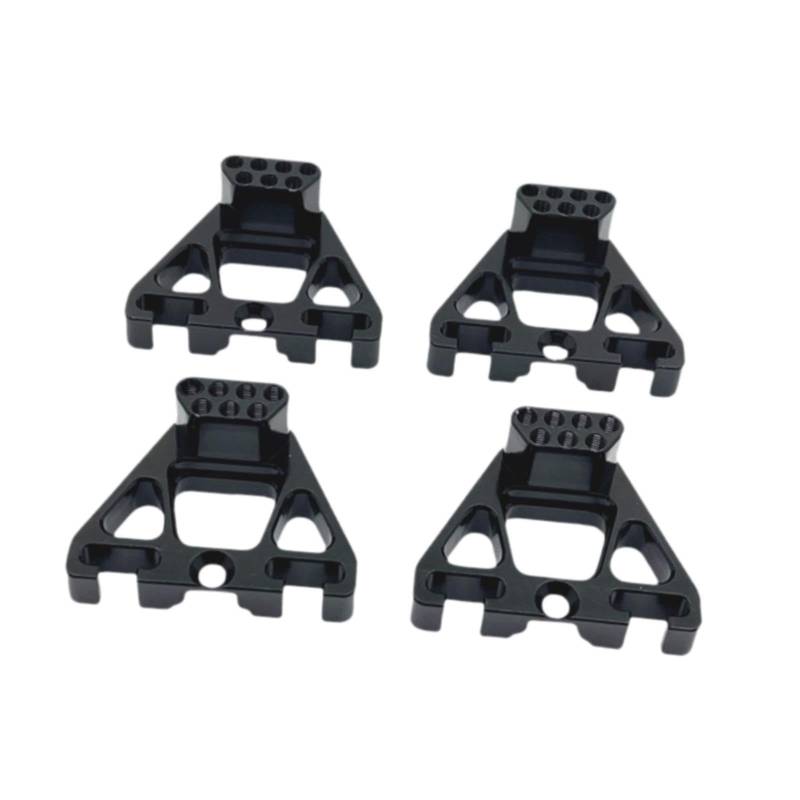 JISADER 4X 1/10 RC Stoßdämpfer Halterung Zubehör Hohe Leistung Teile Leichte Professionelle Vorne Hinten Ersetzen, Schwarz von JISADER