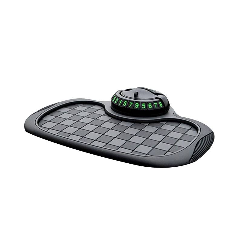 JITNGM Auto Interieur Armaturenbrettmatte Mit Multifunktionalem Telefonhalterständer Und Parknummer Temporäres Parkschild Pad Anzeigen von JITNGM