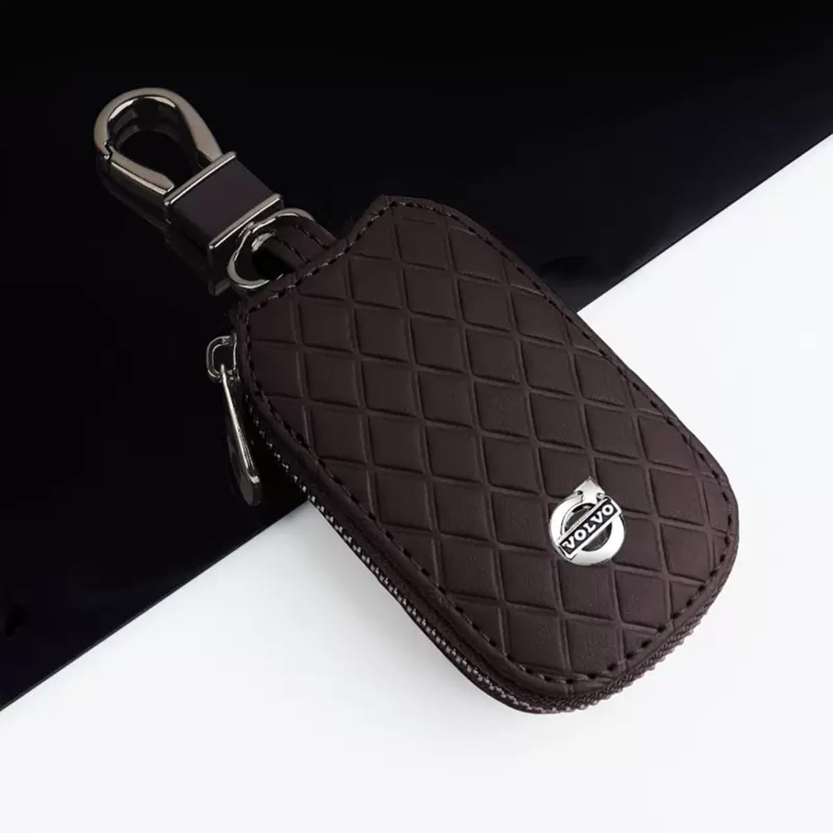 JIYIFAN Auto Schlüsseltasche für Volvo C70 Coupe Cabrio II 2009-2013, Autoschlüssel Hülle Schlüsselmäppchen Tragbares Mode Autoschlüssel Schlüsselanhänger,B JIYIFAN Auto Schlüsseltasche für Volvo C70 Coupe Cabrio II 2009-2013, Autoschlüssel Hülle Schlüsselmäppchen Tragbares Mode Autoschlüssel Schlüsselanhänger,B von JIYIFAN