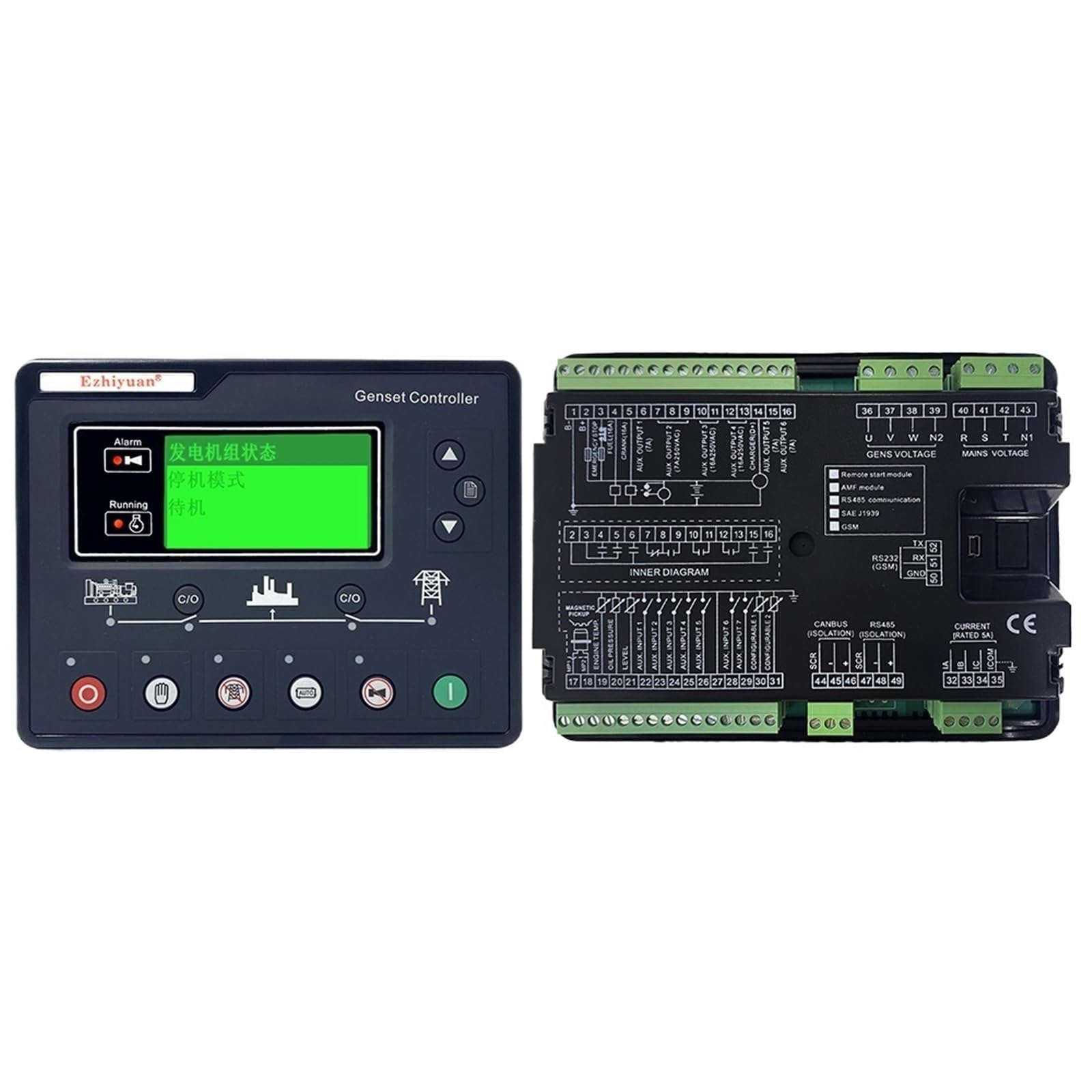 HGM7220CAN CAN-BUS Generator Auto Start Stop Controller LCD-Steuermodul Panel Platine Diesel Aggregat Pa von JJCFGRDM