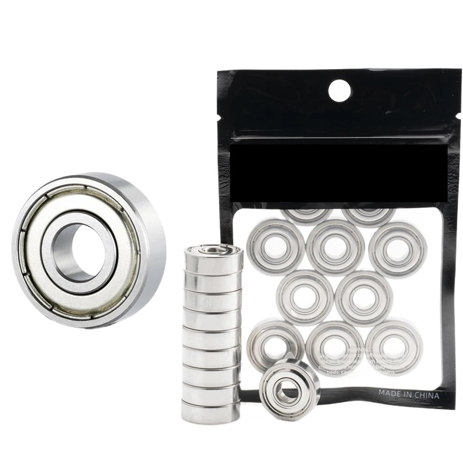 JJCFGRDM 10-40 Stück Kugellager 608ZZ 623ZZ 626ZZ 687ZZ 607ZZ Rillenkugellager Miniaturlager for Skateboard-Roller 3D-Drucker(687zz,20Pcs) von JJCFGRDM