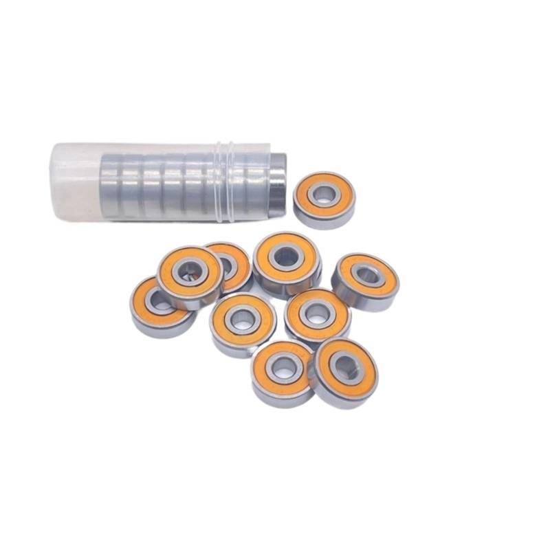 JJCFGRDM 695-2RS Orange Sealed Bearing 5 * 13 * 4mm ABEC-7 5PCS Miniatur Kugellager von JJCFGRDM