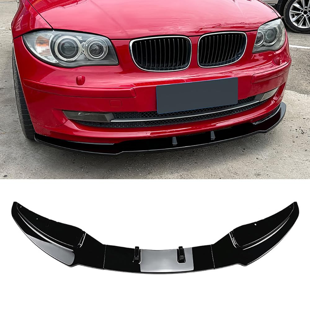 Auto Front Stoßstange Kinn Lippe Spoiler für BMW 1er E81 E82 E87 E88 LCI Standardmodell 2007-2011 Auto Front Splitter Diffusor Exterieur Zubehör Körper Kit,Glossy Black Auto Front Stoßstange Kinn Lippe Spoiler für BMW 1er E81 E82 E87 E88 LCI Standardmodell 2007-2011 Auto Front Splitter Diffusor Exterieur Zubehör Körper Kit,Glossy Black von JJKZZ