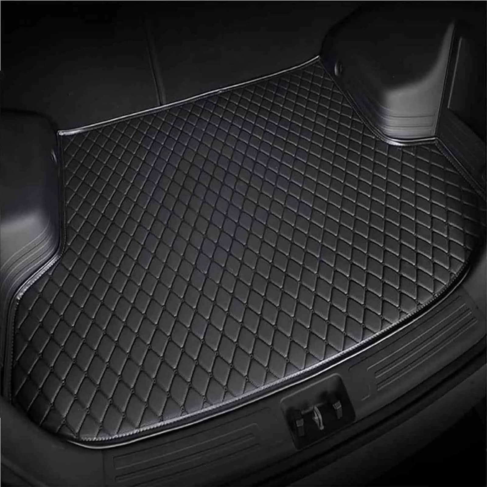 Premium Auto Kofferraummatte FüR Toyota C-HR II 2023 2024, Custom Leder Kofferraumwanne Kofferraum Cargo Teppich Wasserdicht Schutzmatte ZubehöR,Black Premium Auto Kofferraummatte FüR Toyota C-HR II 2023 2024, Custom Leder Kofferraumwanne Kofferraum Cargo Teppich Wasserdicht Schutzmatte ZubehöR,Black von JJNIENUS