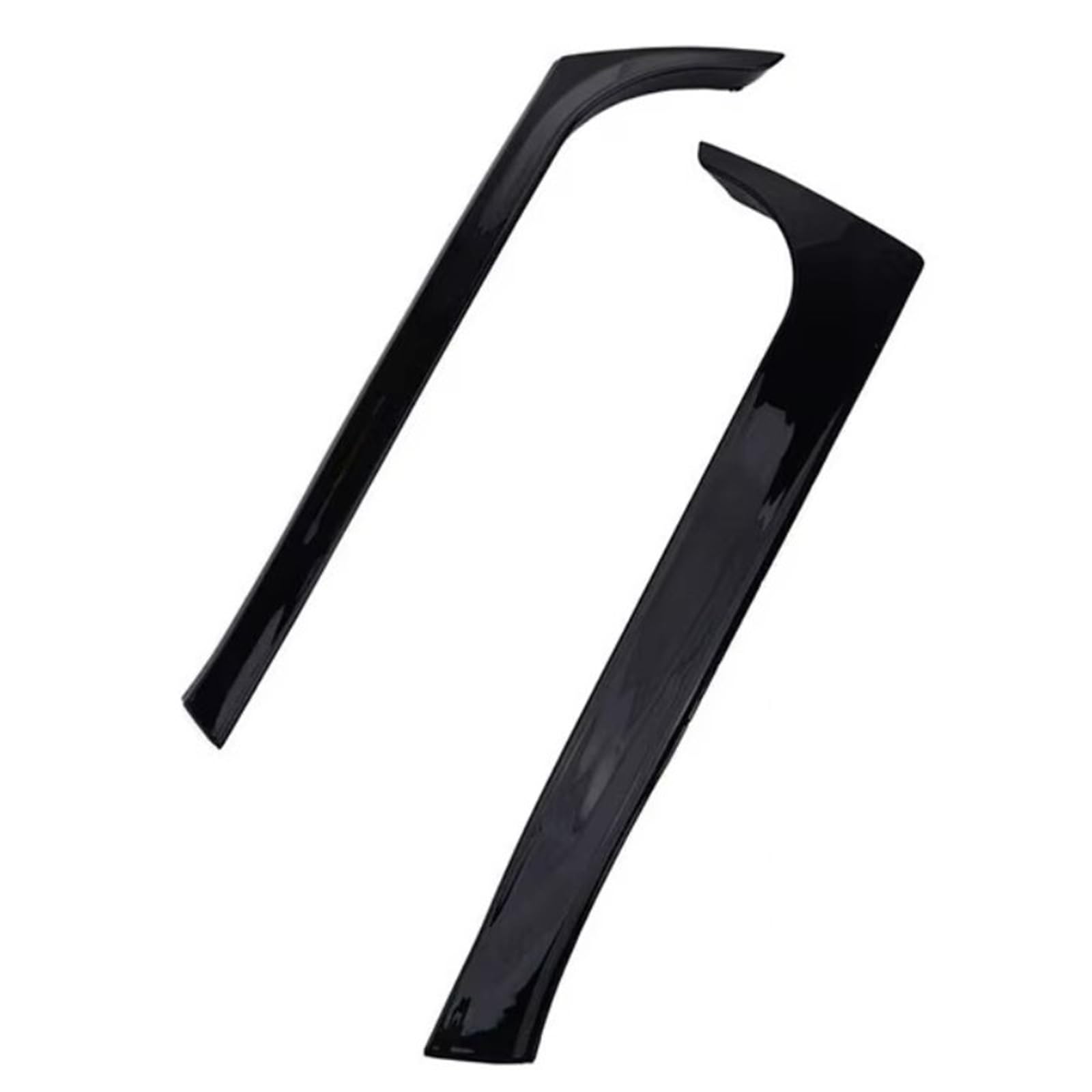 Auto Kofferraumspoiler Kompatibel Mit Vw Für Golf MK6 Für GTI GTR Für GTD 2008 2009 2010 2011 2012 1 Paar Glänzend Schwarzer Auto-Heckscheiben-Seitenspoiler Canard Canards Splitter(Glossy Black) von JJRFVBGT