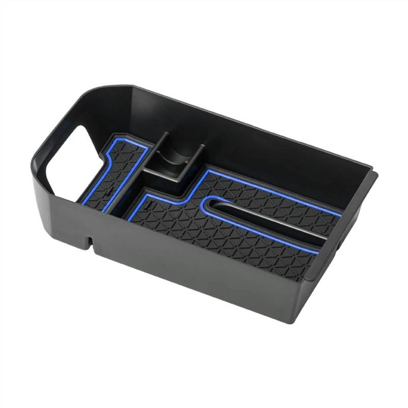 JJRFVBGT Auto-Armlehnen-Aufbewahrungsbox, Kompatibel Mit Toyota Für RAV4 2019 2020 2021 2022 2023 Zubehör Organizer Center Console Tray Box Auto Zentrale Steuerung Tray(Blue) von JJRFVBGT