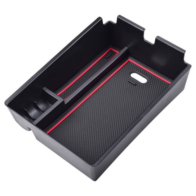 JJRFVBGT Auto-Armlehnen-Aufbewahrungsbox Mittelkonsolen-Organizer-Fach Kompatibel Mit K&ia Für Sportage 2023 NQ5 Armlehnen-Box-Oragnizer-Fach-Zubehör Auto Zentrale Steuerung Tray(3) von JJRFVBGT