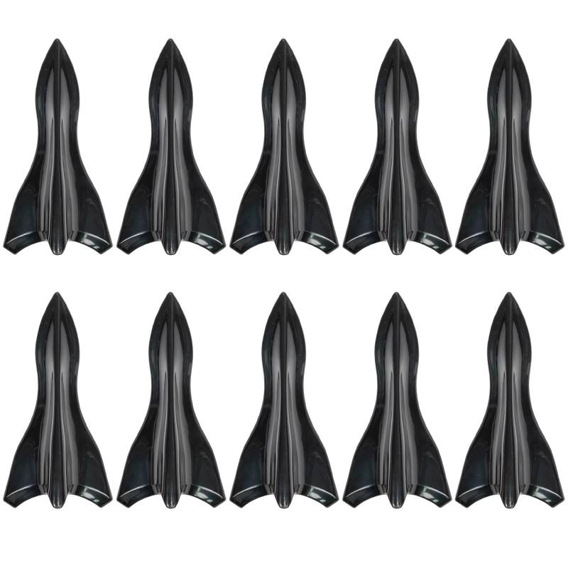 JJRFVBGT Auto Kofferraumspoiler 10 Stücke Universal Auto Stamm Antenne Fit Shark Fin Diffusor Vortex Generator Für Flügel Dach Schwanz Spoiler Stoßstange Set Körper Kit Dekoration von JJRFVBGT