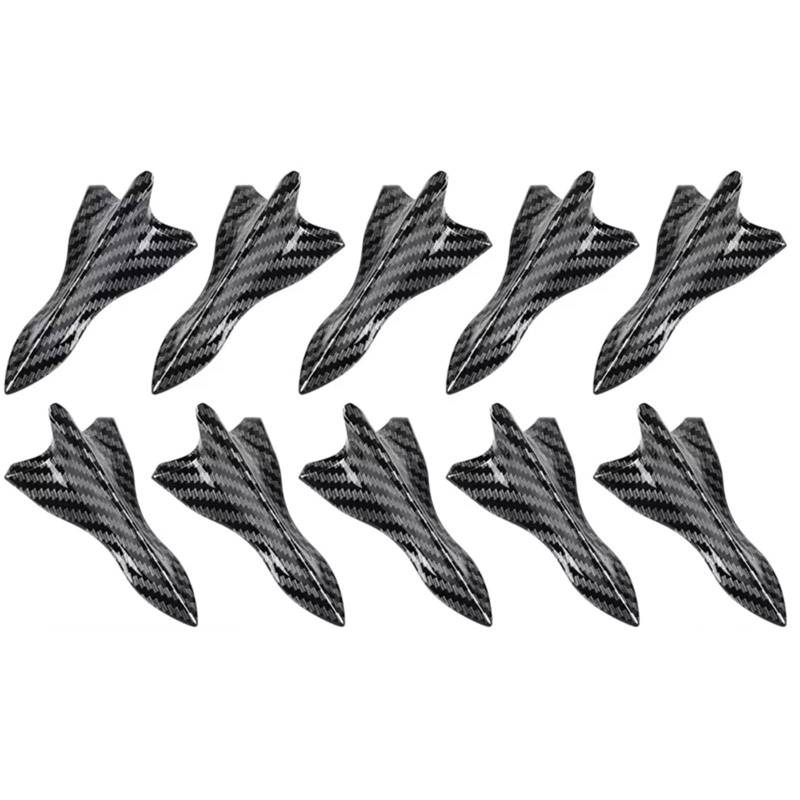 JJRFVBGT Auto Kofferraumspoiler 10PCS Universal Auto Dach Shark Fin Dekorative Antenne Antenne Abdeckung Spoiler Auto Liefert Außen Ersatz Zubehör(Type 3) von JJRFVBGT