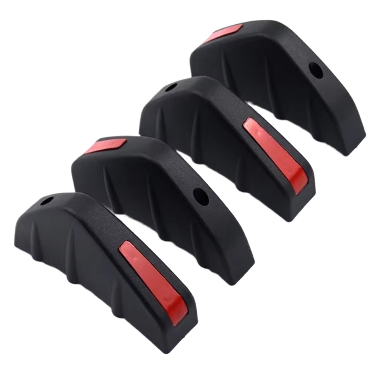 JJRFVBGT Auto Kofferraumspoiler 4 Stück Auto-Heckstoßstange Lippendiffusor Splitter Spoiler Kratzschutz Fin-Zierkappen Universelles Außenzubehör(Set 1) von JJRFVBGT