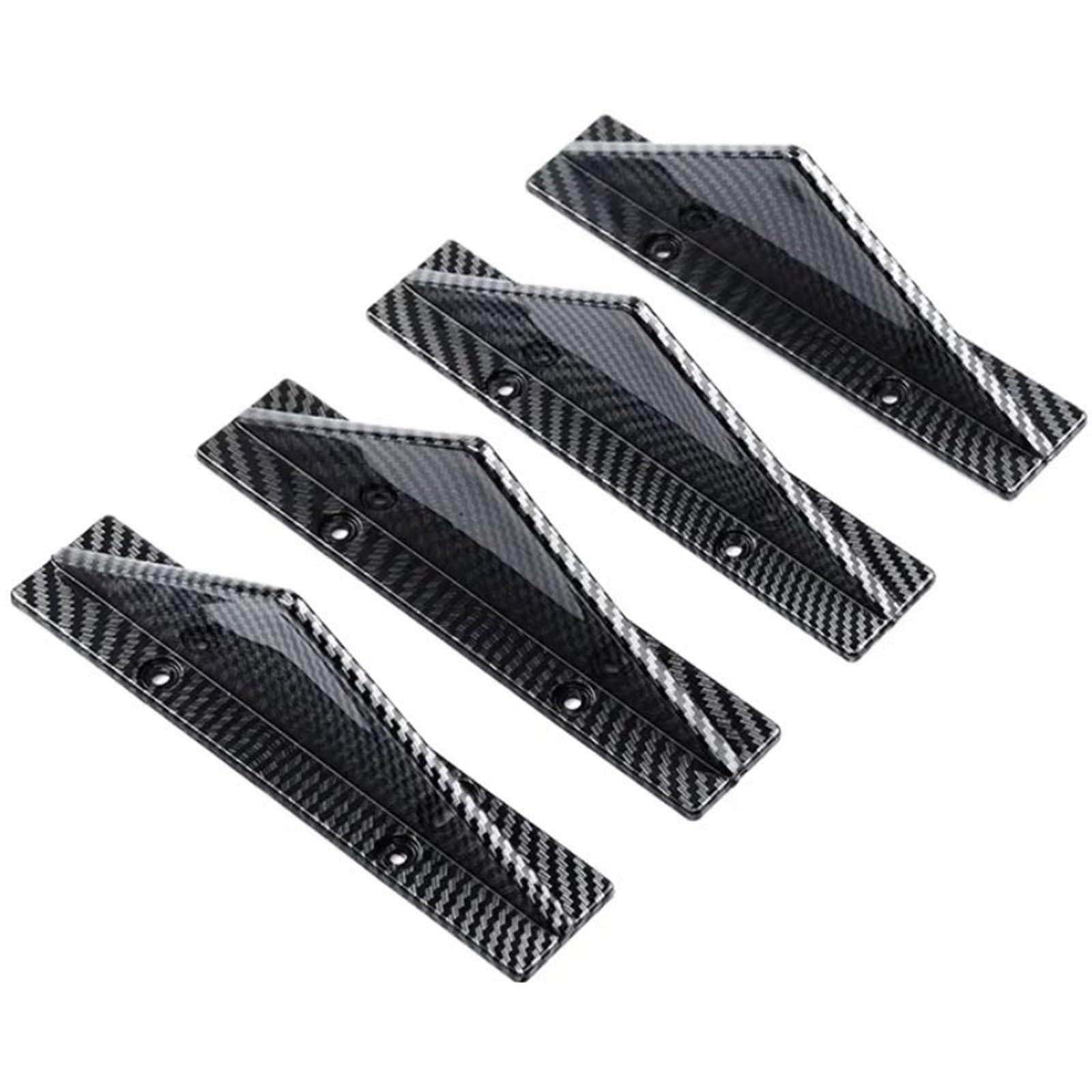 JJRFVBGT Auto Kofferraumspoiler 4 Stück Auto-Heckstoßstange Lippendiffusor Splitter Spoiler Kratzschutz Fin-Zierkappen Universelles Außenzubehör(Set 3) von JJRFVBGT